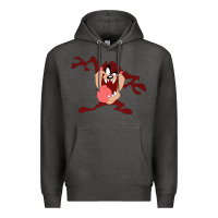 Charcoal Heather tasmanian devil cartoon character Premium Hoodie - ArtMosaic