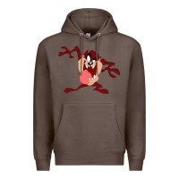 Coffee tasmanian devil cartoon character Premium Hoodie - ArtMosaic