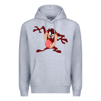 Heather Grey tasmanian devil cartoon character Premium Hoodie - ArtMosaic