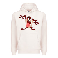 Pale Pink tasmanian devil cartoon character Premium Hoodie - ArtMosaic