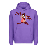Purple tasmanian devil cartoon character Premium Hoodie - ArtMosaic