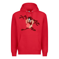 Red tasmanian devil cartoon character Premium Hoodie - ArtMosaic