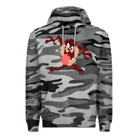 Slate Camo tasmanian devil cartoon character Premium Hoodie - ArtMosaic