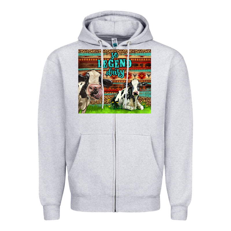 So Legend Dairy Zipper Hoodie by LillyAllenDesigns | Teevron