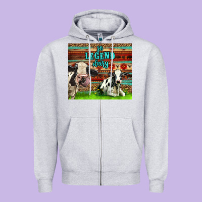 So Legend Dairy Zipper Hoodie Designed By Lillyallendesigns