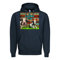 Navy So Legend Dairy Zipper Hoodie - LillyAllenDesigns