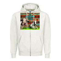 Oatmeal Heather So Legend Dairy Zipper Hoodie - LillyAllenDesigns