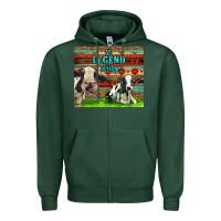 Sports Green So Legend Dairy Zipper Hoodie - LillyAllenDesigns