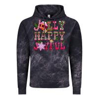 Cloud Black jolly happy joyful pink christmas Vintage Hoodie - CowGirlArtShop