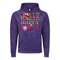 Cloud Purple jolly happy joyful pink christmas Vintage Hoodie - CowGirlArtShop