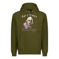 Army Green Hard Times Daddy Premium Hoodie - trangStudio