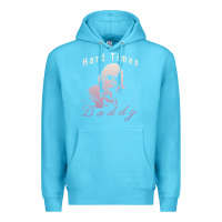 Ocean Blue Hard Times Daddy Premium Hoodie - trangStudio