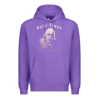 Purple Hard Times Daddy Premium Hoodie - trangStudio