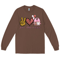 Chestnut Peace Love Valentines Gnomes Long Sleeve Tee - Jasminsmagicworld