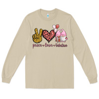 Mushroom Peace Love Valentines Gnomes Long Sleeve Tee - Jasminsmagicworld