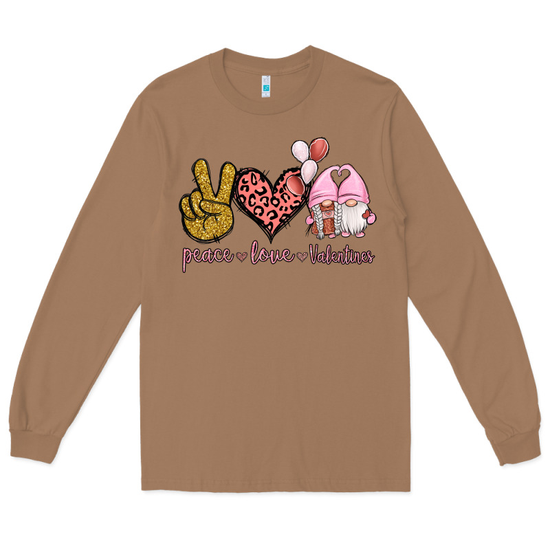 Peace Love Valentines Gnomes Long Sleeve Tee by Jasminsmagicworld | Teevron