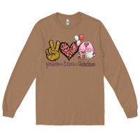 Toasted Coconut Peace Love Valentines Gnomes Long Sleeve Tee - Jasminsmagicworld