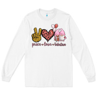 White Peace Love Valentines Gnomes Long Sleeve Tee - Jasminsmagicworld