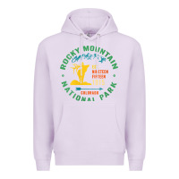 Lilac womens rocky mountain national park hiking travel souvenir novelty v n Premium Hoodie - trangStudio