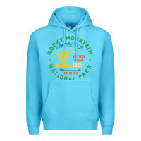 Ocean Blue womens rocky mountain national park hiking travel souvenir novelty v n Premium Hoodie - trangStudio