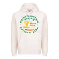 Pale Pink womens rocky mountain national park hiking travel souvenir novelty v n Premium Hoodie - trangStudio