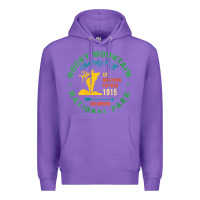 Purple womens rocky mountain national park hiking travel souvenir novelty v n Premium Hoodie - trangStudio