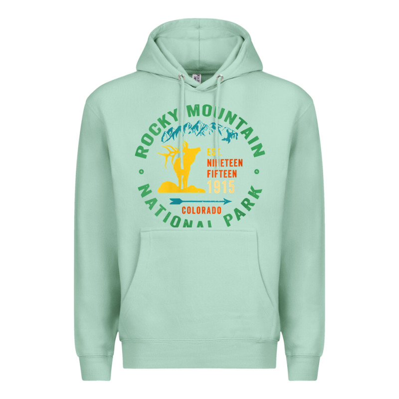 Womens Rocky Mountain National Park Hiking Travel Souvenir Novelty V N Premium Hoodie by trangStudio | Teevron