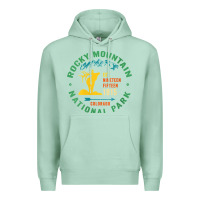 Seafoam womens rocky mountain national park hiking travel souvenir novelty v n Premium Hoodie - trangStudio