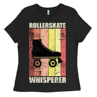 Black roller skates inlineskates whispere Ladies Tee - Bettercallsaul