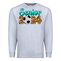 Heather Grey soccer senior 2024 Premium Sweatshirt - BarkalooDesign