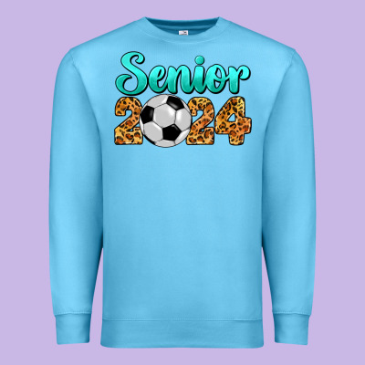 Soccer Senior 2024 Premium Sweatshirt Designed By Barkaloodesign