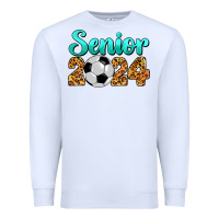 White soccer senior 2024 Premium Sweatshirt - BarkalooDesign