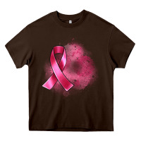 Chocolate Brown breast cancer custom name Heavy Core Tee - Artiststas