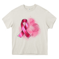 Cream breast cancer custom name Heavy Core Tee - Artiststas