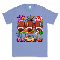 Colony Blue happy hallothanksmas football Classic Tee - texasbilliewilder