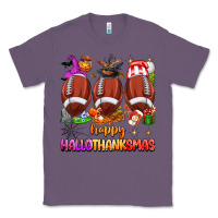 Lavender happy hallothanksmas football Classic Tee - texasbilliewilder