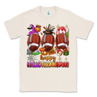 Natural happy hallothanksmas football Classic Tee - texasbilliewilder