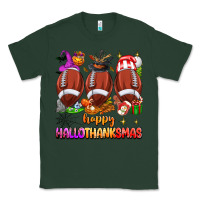 Sports Green happy hallothanksmas football Classic Tee - texasbilliewilder