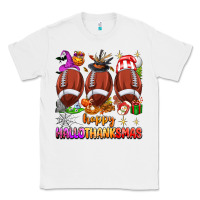 White happy hallothanksmas football Classic Tee - texasbilliewilder