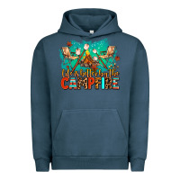 Pigment Midnight Navy life is better by the campfire Urban Hoodie - AdoDesignShop
