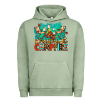 Pigment Oil Green life is better by the campfire Urban Hoodie - AdoDesignShop