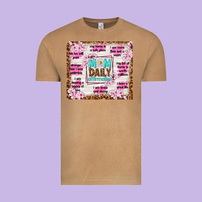 Mom Daily Affirmation Vintage Tee Designed By Tumblerdesignbyshophia