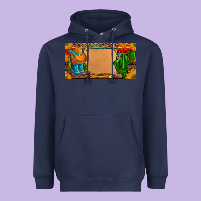 Custom Cowboy Boots Aztec Sunflowers Leopard License Plate Heavyweight Hoodie Designed By Artiststas