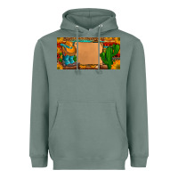 Sage custom cowboy boots aztec sunflowers leopard license plate Heavyweight Hoodie - Artiststas