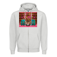 Dove Grey Western Cat Mom Zipper Hoodie - LillyAllenDesigns