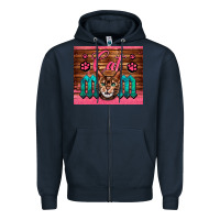 Navy Western Cat Mom Zipper Hoodie - LillyAllenDesigns