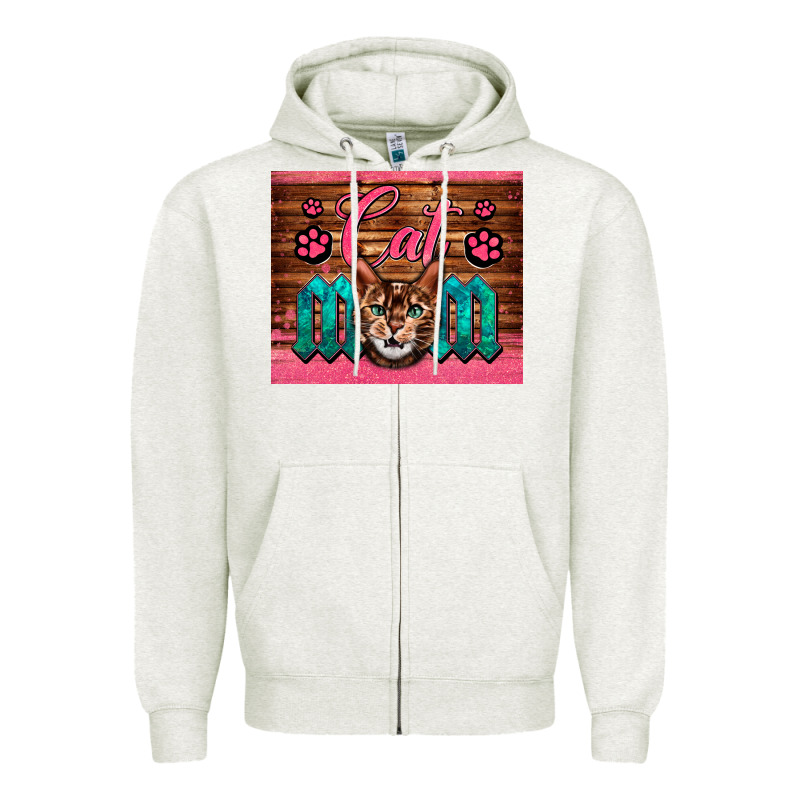 Western Cat Mom Zipper Hoodie by LillyAllenDesigns | Teevron