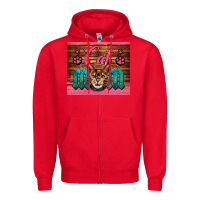 Red Western Cat Mom Zipper Hoodie - LillyAllenDesigns