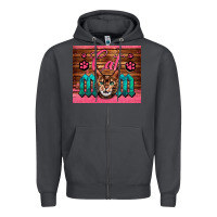 Smoke Western Cat Mom Zipper Hoodie - LillyAllenDesigns