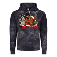 Cloud Black herd it was christmas Vintage Hoodie - CowGirlArtShop